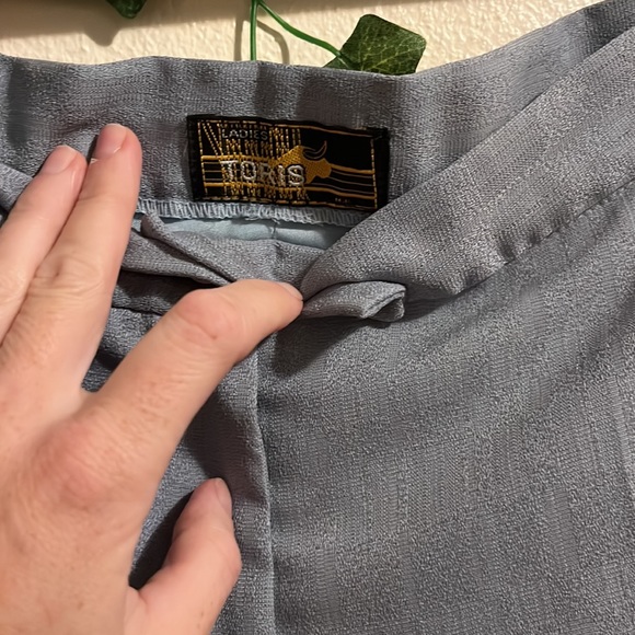VINTAGE blue/gray trousers EUC - Picture 3 of 6